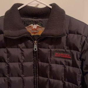 Harley Davidson down feather insulated coat small
